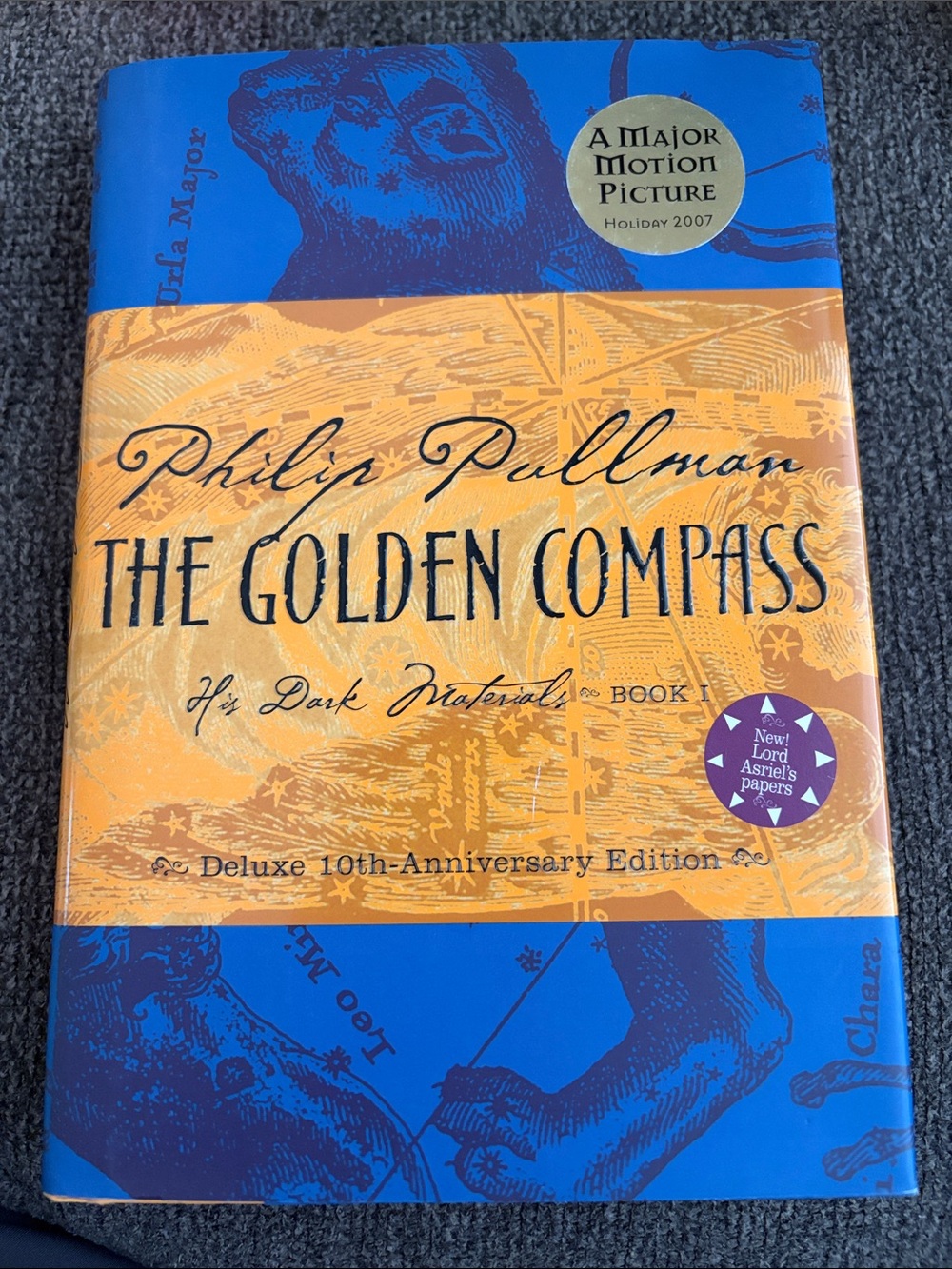 The Golden Compass Deluxe 10th-Anniversary Hardcover - Gold & Blue